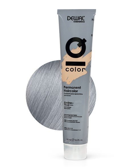 Купить 10.11 Краситель перманентный IQ COLOR DEWAL Cosmetics, DC10.11, Германия, 10.11 Extra light intense ash blonde