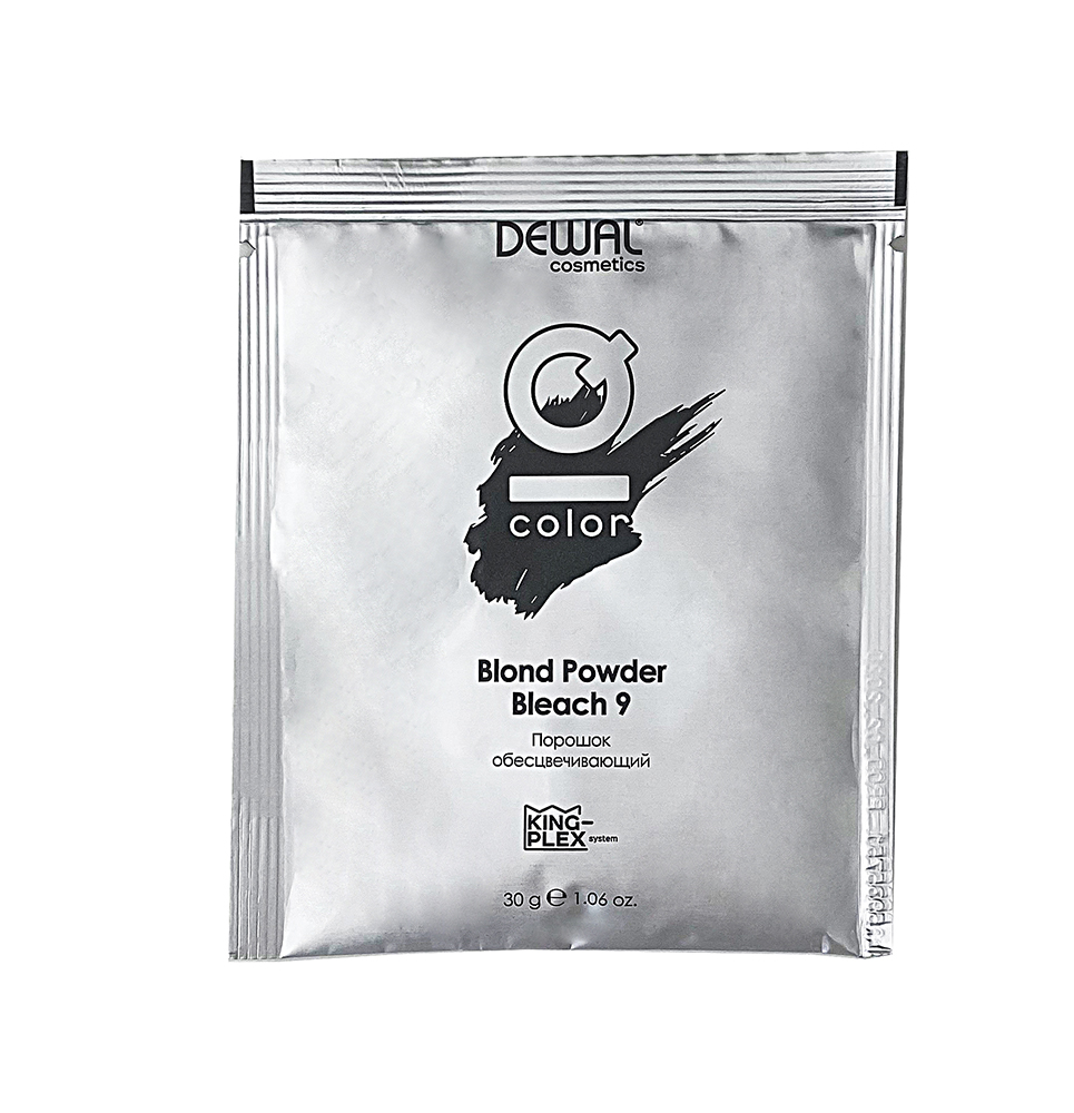 Обесцвечивающий порошок IQ COLOR Blond Powder Kingplex Bleach 9 DEWAL Cosmetics обесцвечивающий порошок с экстрактом женьшеня и рисовым протеином 601 30 г