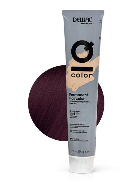Купить 5.22 Краситель перманентный IQ COLOR DEWAL Cosmetics, DC5.22, Германия, 5.22 Light intense violet brunette