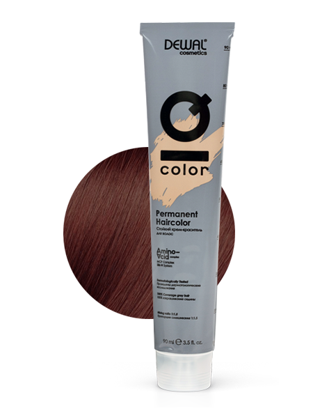 Купить 5.4 Краситель перманентный IQ COLOR DEWAL Cosmetics, DC5.4, Германия, 5.4 Light copper brunette