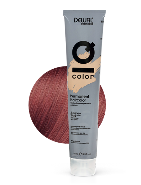 Купить 6.6 Краситель перманентный IQ COLOR DEWAL Cosmetics, DC6.6, Германия, 6.6 Dark red blonde