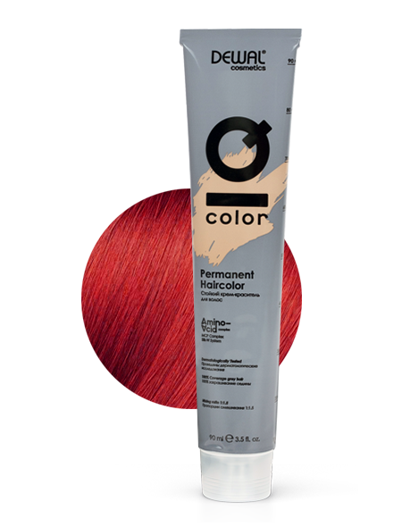 7.6 Краситель перманентный IQ COLOR DEWAL Cosmetics, DC7.6, Германия, 7.6 Red blonde  - Купить