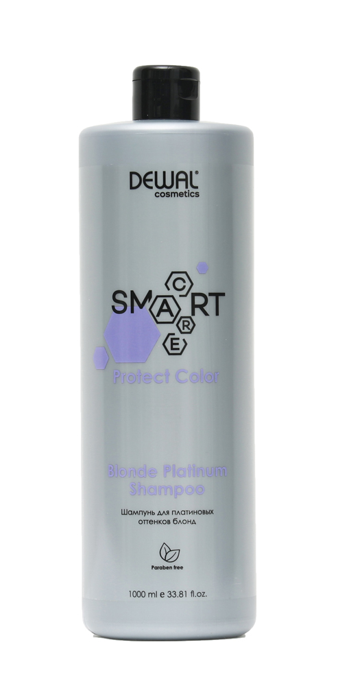 Шампунь для светлых волос SMART CARE Protect Color Blonde Platinum Shampoo DEWAL Cosmetics bouticle шампунь с анти желтым эффектом для осветленных и седых волос anti yellow shampoo 500 мл