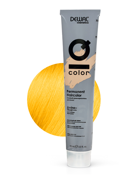 YELLOW Краситель перманентный IQ COLOR DEWAL Cosmetics кремовый окислитель iq color oxi 3% dewal cosmetics