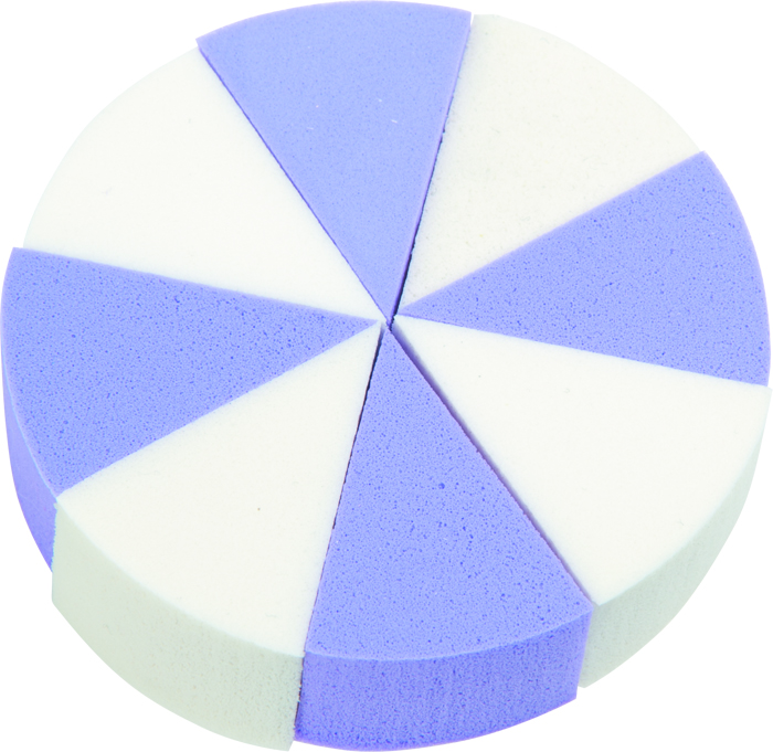 Губка макияжная цветная DEWAL BEAUTY миска с нескользящим основанием цветная с принтом 475 мл голубая