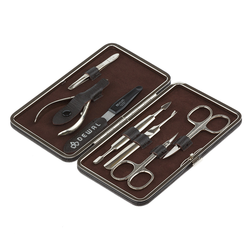 Маникюрный набор 7 предметов DEWAL lazeti профессиональные кусачки педикюрные для ногтей с ручной заточкой
