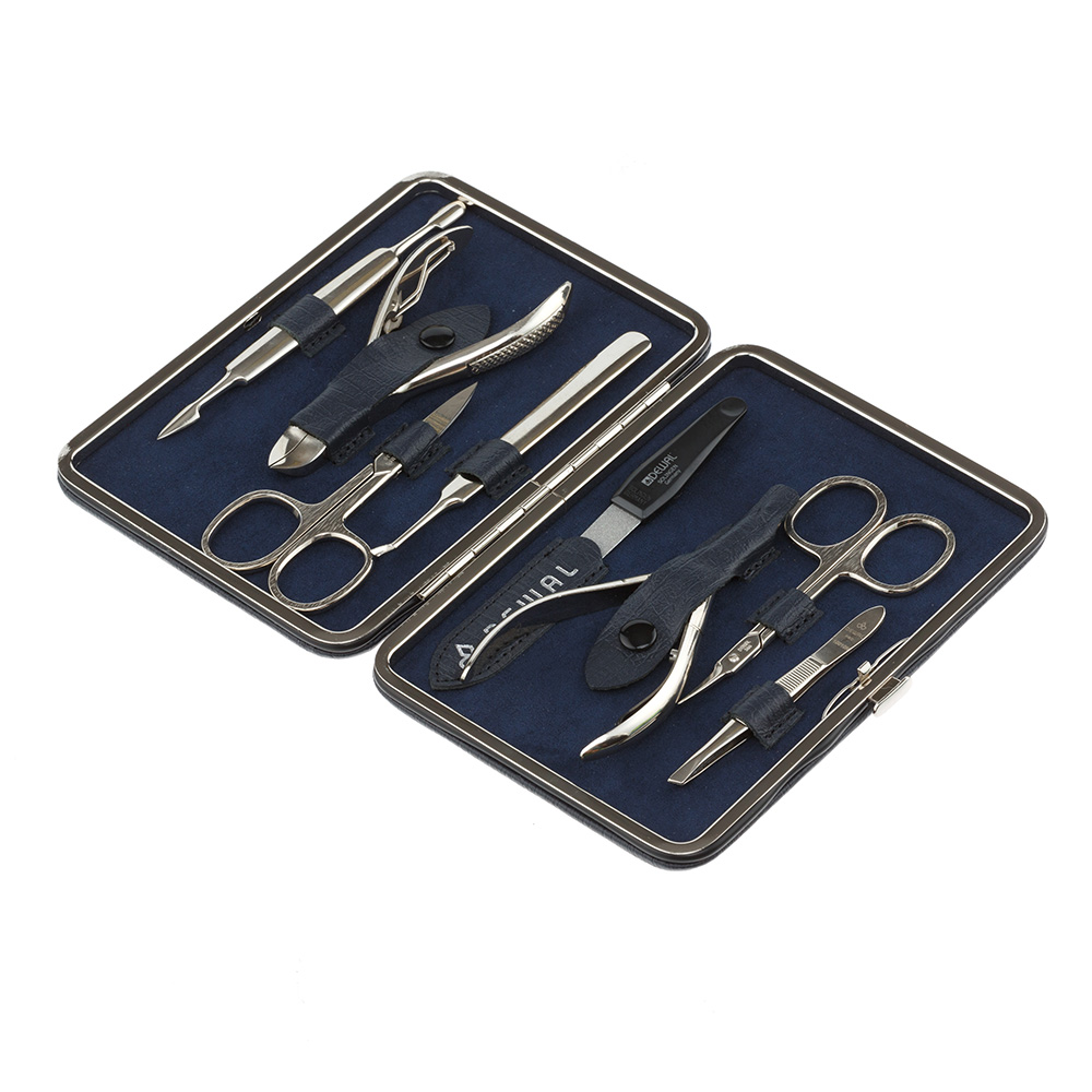 Маникюрный набор 8 предметов DEWAL dewal beauty ножницы маникюрные для кутикулы 9 см