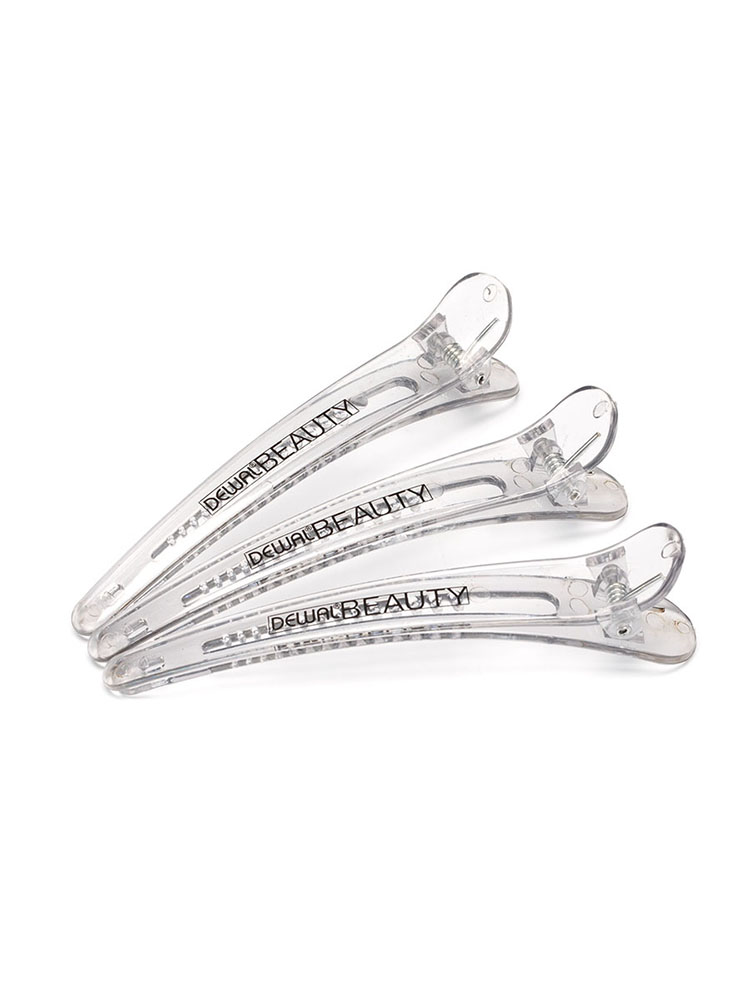 

Зажимы для волос DEWAL BEAUTY, DBCH87grey/transparent