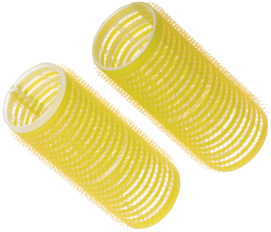 Бигуди-липучки желтые DEWAL BEAUTY короткие бигуди flex желтые 170 мм 10 мм