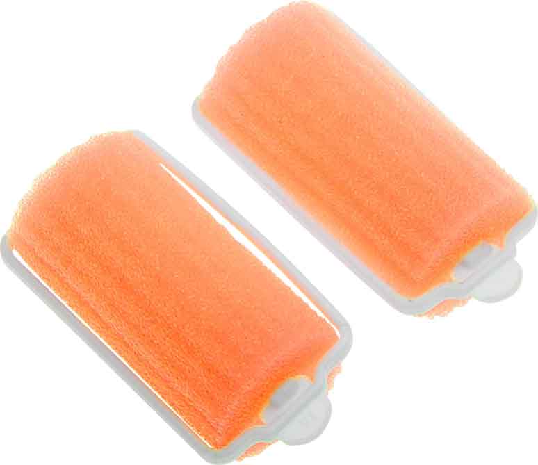 Бигуди поролоновые оранжевые DEWAL BEAUTY набор кистей поролоновые 4 шт плоские 25 50 50 75 мм пластмассовая ручка