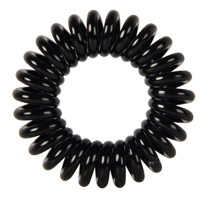 Резинки для волос Пружинка цвет черный DEWAL BEAUTY, DBR01, Черный  - Купить