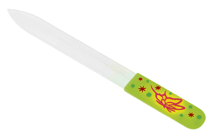 

Пилка стеклянная с силиконовой ручкой DEWAL BEAUTY, Фиолетовый, GF-06