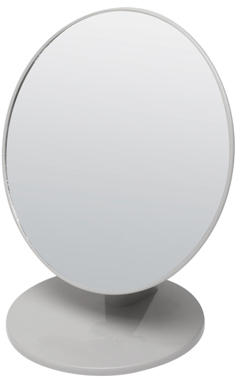 Купить Зеркало одностороннее настольное на пластиковой подставке DEWAL BEAUTY, MR26, Серый
