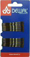 Невидимки 50 мм волна, коричневые (24 шт.) DEWAL SLN50V-3/24