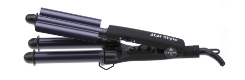 Плойка для волос Star Style тройная с терморегулятором (22/19/22 мм) DEWAL 03-020
