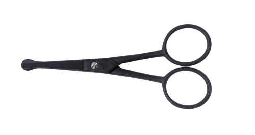 Ножницы с закругленными кончиками для удаления волос в носу Black Edition DEWAL 307black