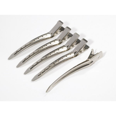 Зажим для волос одинарный, металл, 8,1 см (50 шт) DEWAL CL239