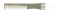 Расческа для начеса "Эконом OLIVE" DEWAL CO-6506OLIVE