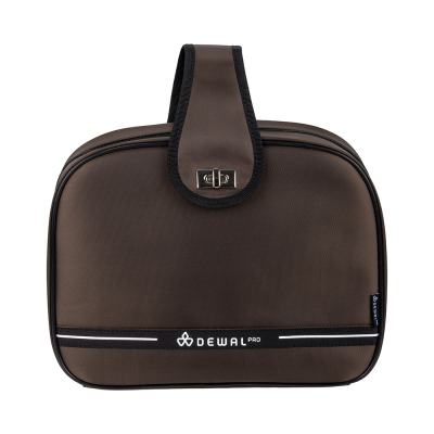 Сумка для парикмахерских инструментов, полимерный материал, коричневая,44х35х10см  DEWAL CR29