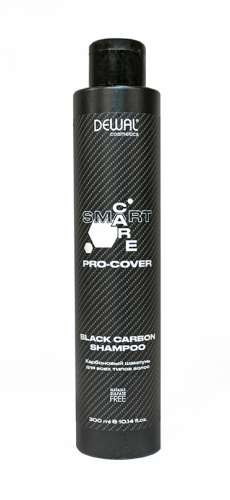 Карбоновый шампунь для всех типов волос SMART CARE PRO-COVER Black Carbon Shampoo, 300 мл DEWAL Cosmetics DCP20501