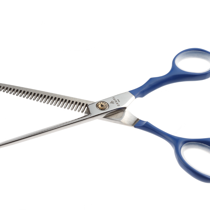 Парикмахерские ножницы COLOR STEP филировочные 28 зубцов 5.5" DEWAL ML55AS-BL