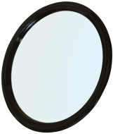 Зеркало заднего вида черное с ручкой (d 23см) DEWAL MR-9M45