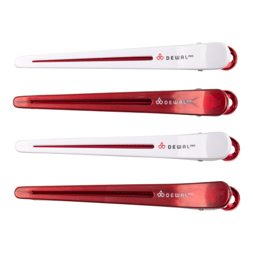 Зажим для волос, пластик,металл 11 см (4 шт.) DEWAL NY4