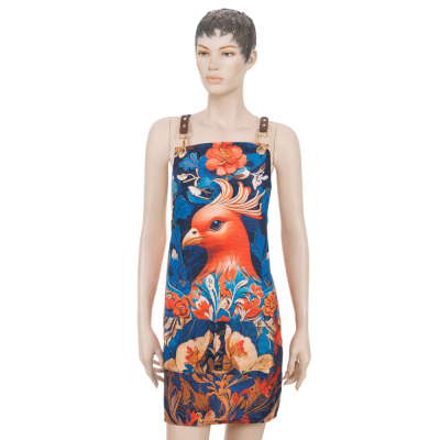 Фартук мастера для стрижки "Русские сказки", 78x69см DEWAL RUS08