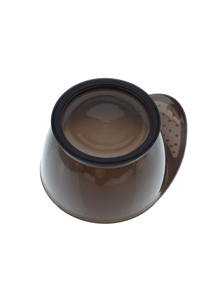 Чаша для краски черная, с ручкой, с прорезиненной вставкой 500мл DEWAL T-21black