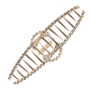 Заколка-краб, цвет золотой DEWAL BEAUTY 3002BD