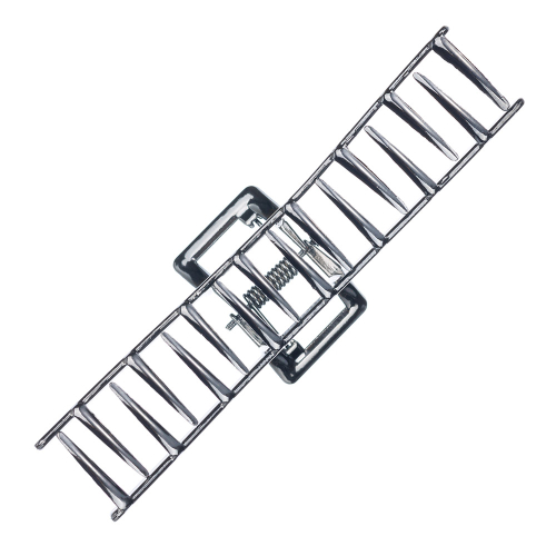 Заколка-краб, цвет серебряный DEWAL BEAUTY 3003BD