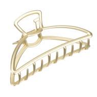 Заколка-краб, цвет золотой матовый DEWAL BEAUTY 3004BD