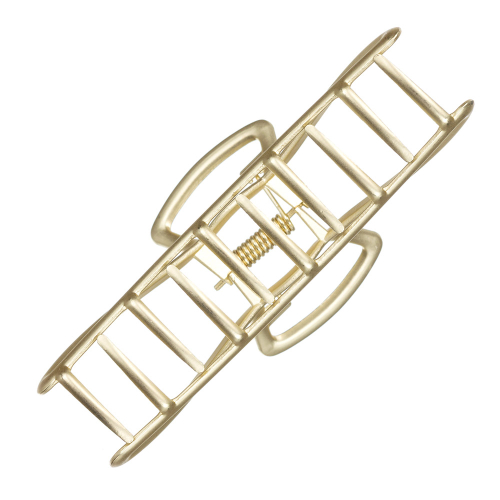 Заколка-краб, цвет золотой матовый DEWAL BEAUTY 3004BD