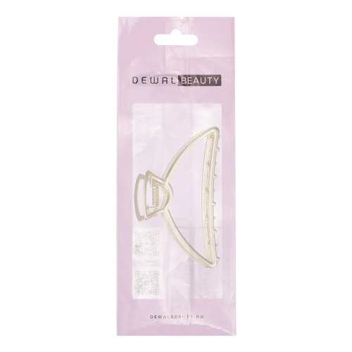Заколка-краб, цвет золотой матовый DEWAL BEAUTY 3004BD
