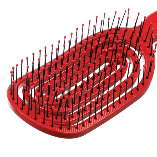 Щетка для укладки "Aroma", с ароматом клубники DEWAL BEAUTY 5464-Strawberry