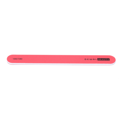 Пилка для ногтей, прямая красная 1,9х17,8 см, 180/180 грит DEWAL BEAUTY 9109402