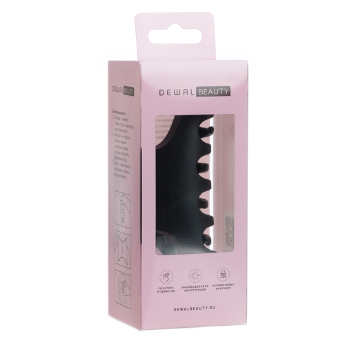 Заколка- краб черная, матовая  DEWAL BEAUTY DB3944black