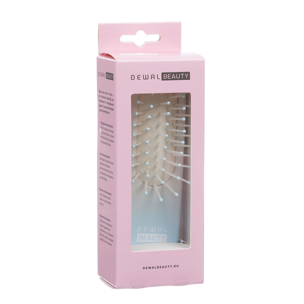 Массажная щетка мини "Caramel" DEWAL BEAUTY DBCL425mint