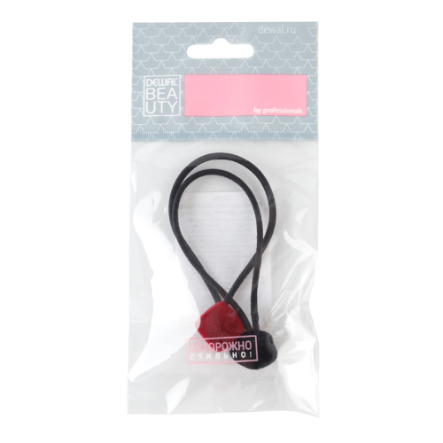 Резинки для волос цветные, сердечки , midi (2 шт.) DEWAL BEAUTY DBR92