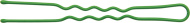 Шпильки зеленые 60 мм (24 шт) волна DEWAL BEAUTY H-60GREEN*