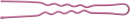 Шпильки розовые 60 мм (24 шт) волна DEWAL BEAUTY H-60PINK*