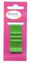 Невидимки зеленые 50 мм (12 шт) волна DEWAL BEAUTY N-12GREEN*