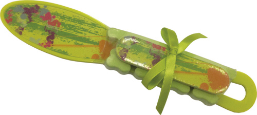 Набор педикюрный (терка, пилка, разделитель для пальцев) салатового цвета DEWAL BEAUTY NAB-2